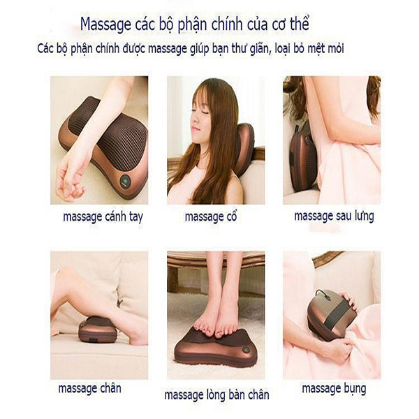 Sử dụng gối Massage Fujikima
