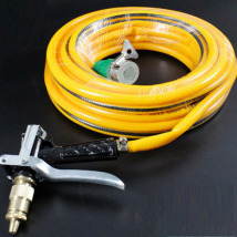 Bộ dây và vòi xịt tăng áp lực nước 300% (cút đồng- dây vàng)
